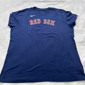 Nike Boston Red‎ Sox Player Jersey T Shirt MLB Rafael Devers #11 Women's XL